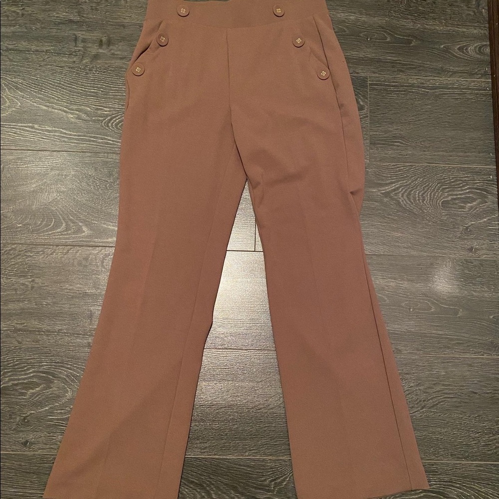 Brown Flowy Trousers